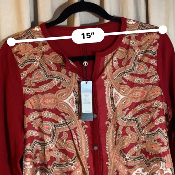 Talbots Petites Merino Wool & Silk Cardigan - Picture 10 of 13